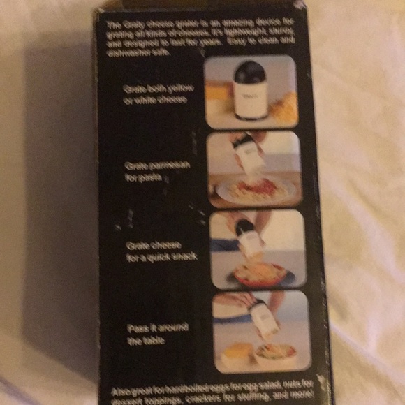 Graty Gourmet Cheese Grater 2 Blades coarse or fine New - Picture 3 of 4